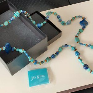 Jay King Turquoise & Lapis Necklace